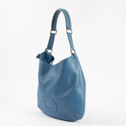 Shop this authentic Delvaux Blue Louise PM Hobo bag pre-loved on Labellov.com