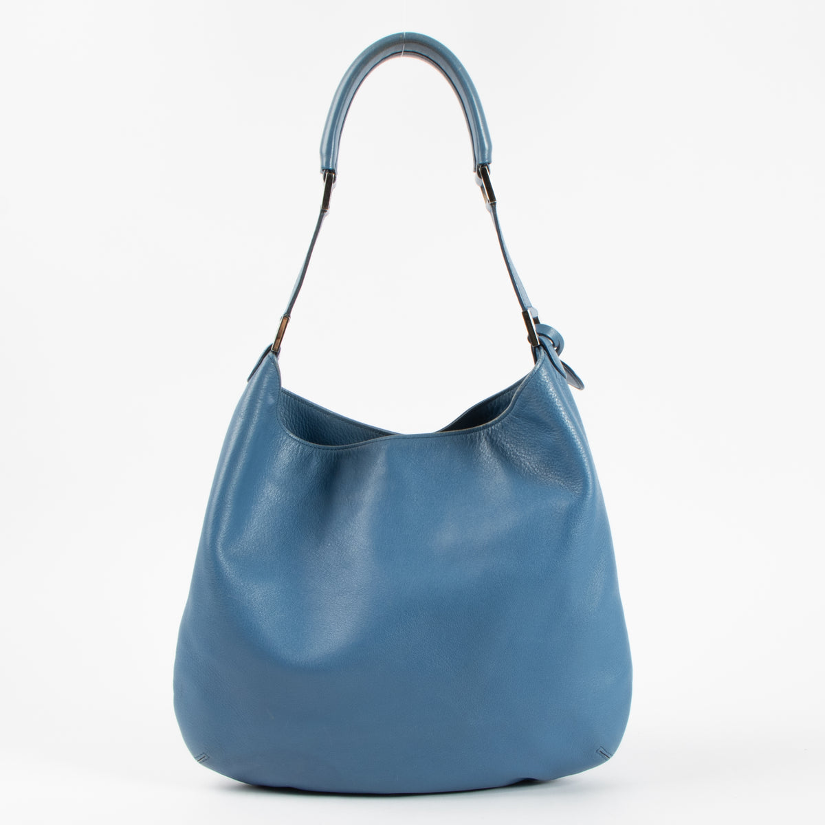 Shop this authentic Delvaux Blue Louise PM Hobo bag pre-loved on Labellov.com
