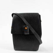 Shop the authentic Delvaux Vintage Navy Leather Bolt Crossbody Bag second hand on Labellov.com!