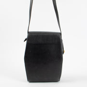 Shop the authentic Delvaux Vintage Navy Leather Bolt Crossbody Bag second hand on Labellov.com!