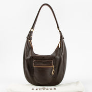 Shop this authentic Delvaux Brown Pauline PM Shoulder Bag Pre-loved on Labellov.com