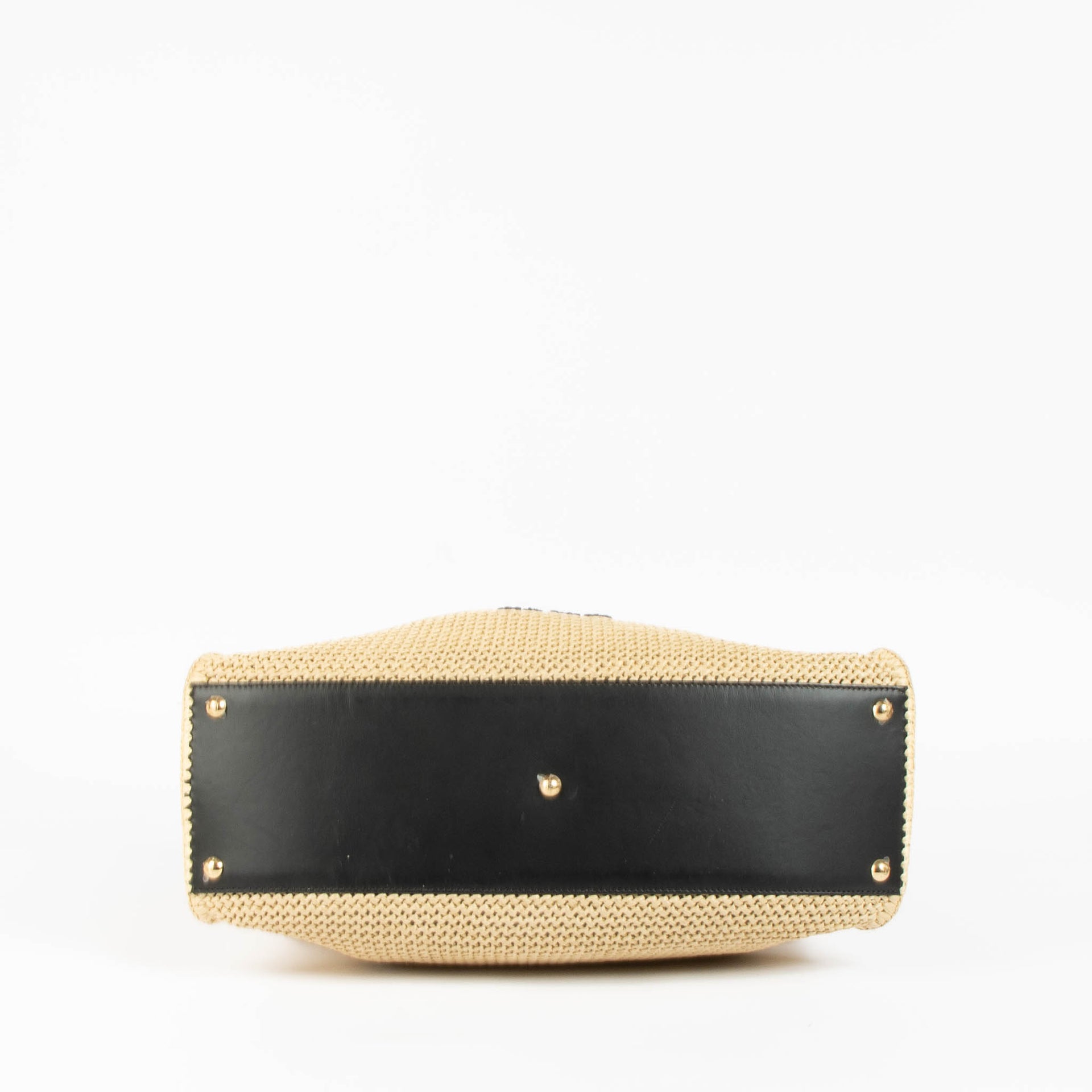 Shop this authentic Fendi Beige Raffia X-Lite Medium Bag pre-loved on Labellov.com 