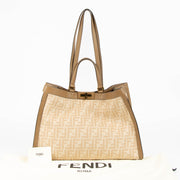 Shop this authentic Fendi Wool Beige FF 1974 x Tote Bag pre-loved on Labellov.com