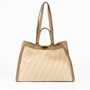 Shop this authentic Fendi Wool Beige FF 1974 x Tote Bag pre-loved on Labellov.com