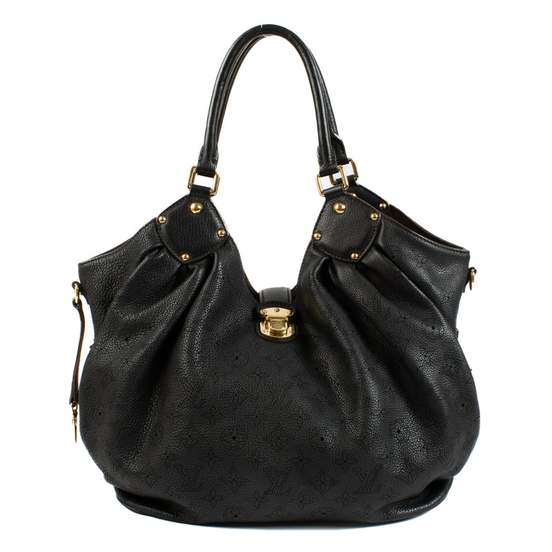 Shop the authentic Louis Vuitton Black Mahina Noel Shoulder Bag second hand on Labellov.com