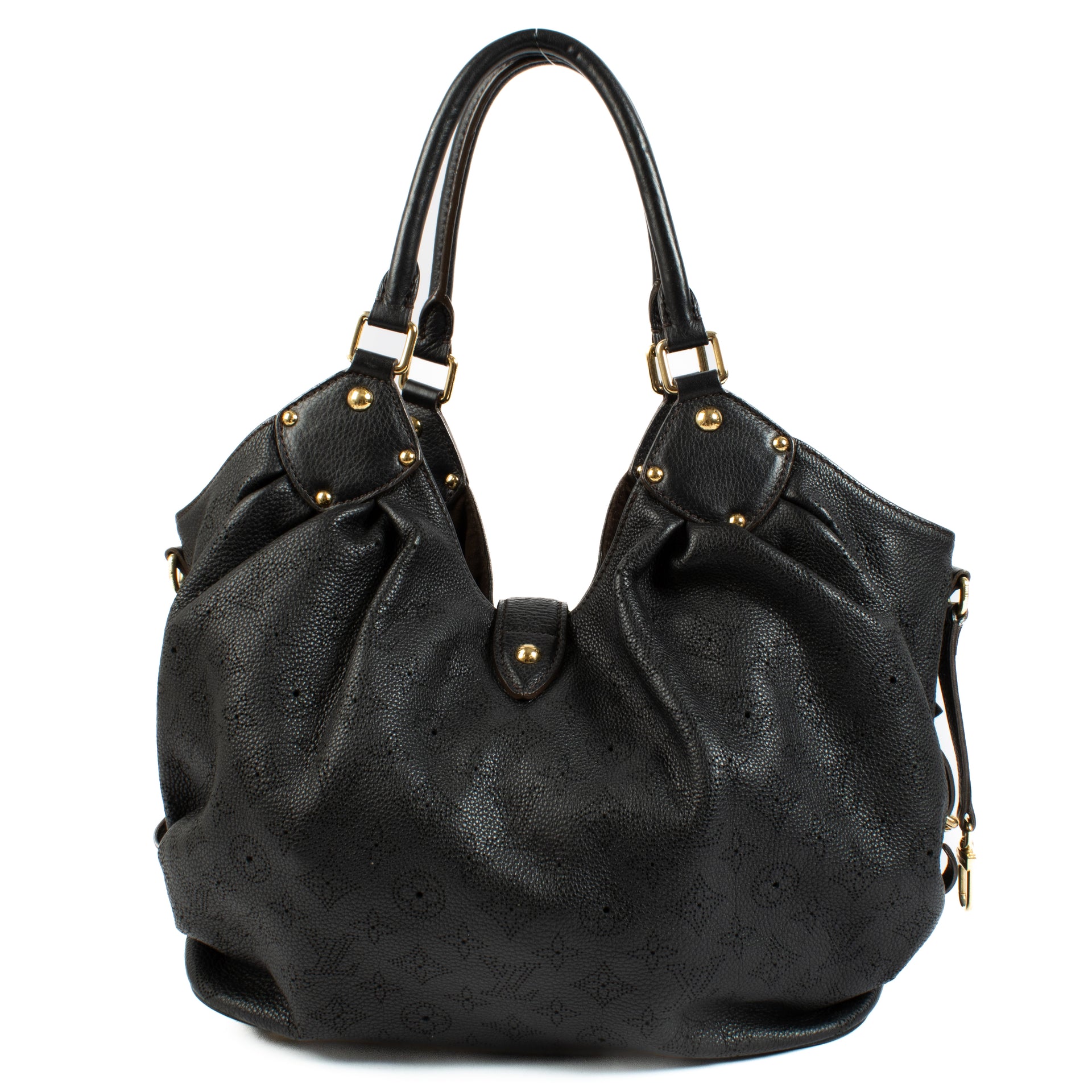 Shop the authentic Louis Vuitton Black Mahina Noel Shoulder Bag second hand on Labellov.com