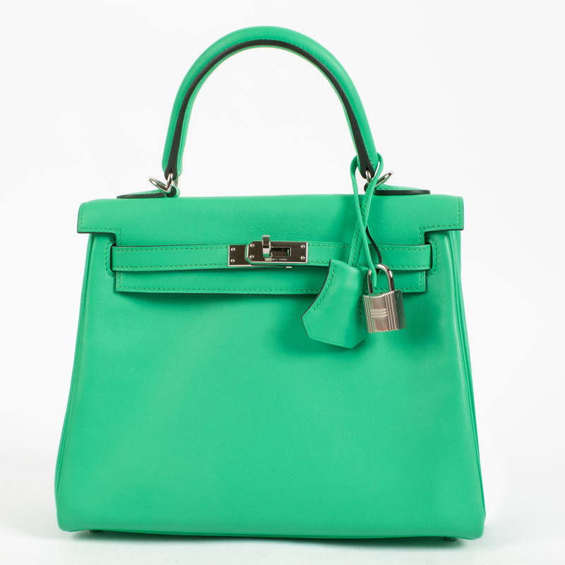 Hermès Kelly 25 Vert Comics Swift PHW