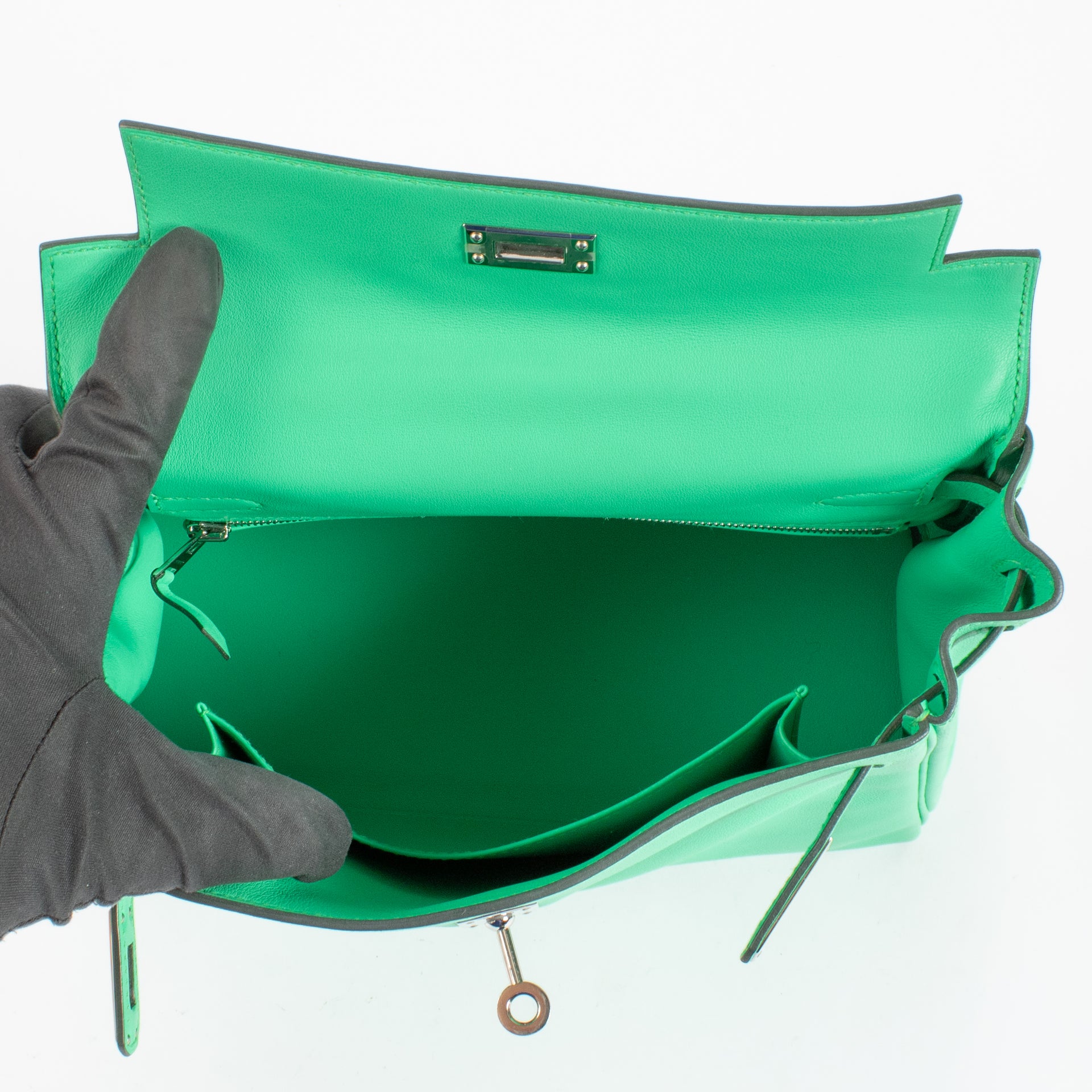 Hermès Kelly 25 Vert Comics Swift PHW
