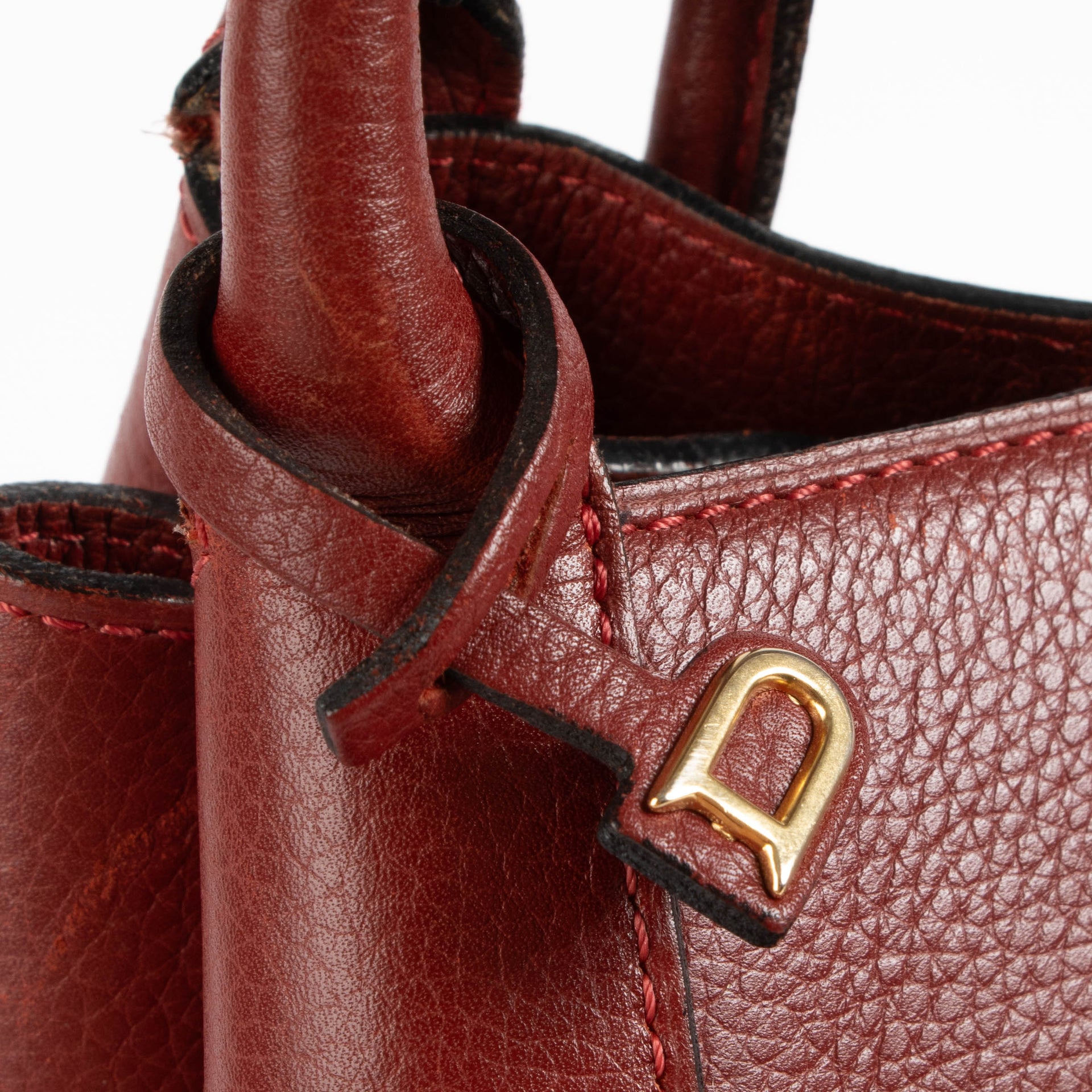 Delvaux Rosso Tissage Cotele Corail Bag