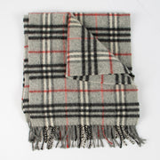 Shop this authentic Burberry Grey Check Scarf Pre-loved on Labellov.com 