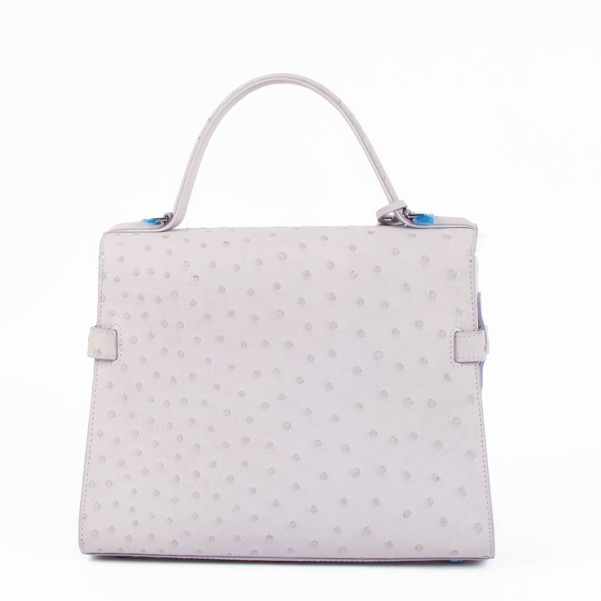 Delvaux Lilac Ostrich Tempête MM Bag