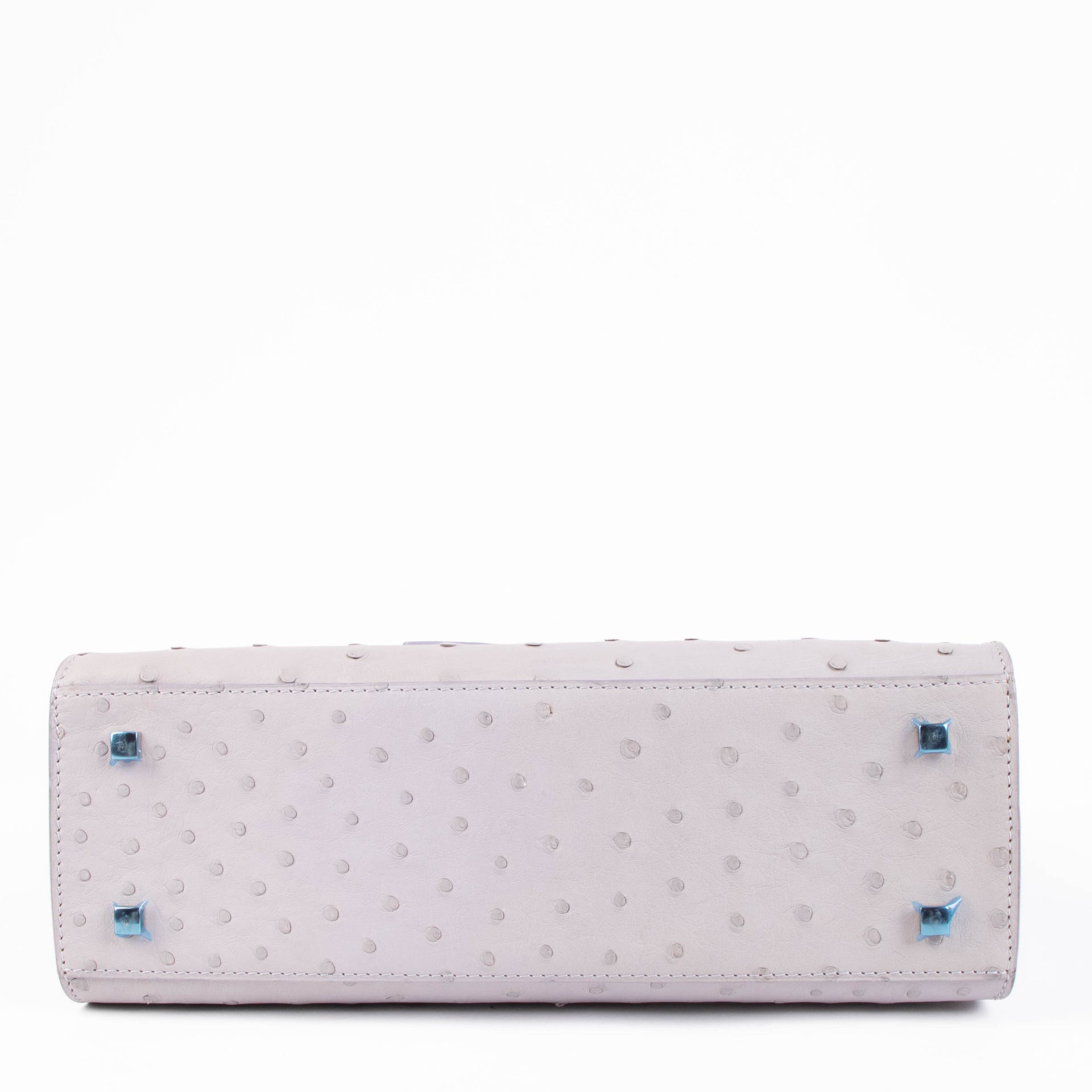 Delvaux Lilac Ostrich Tempête MM Bag