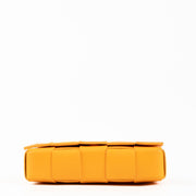 Shop the authentic Bottega Veneta Tangerine Cassette Crossbody Bag second hand on Labellov.com