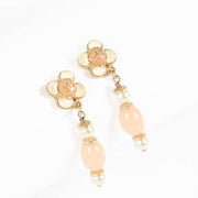Shop the authentic Chanel 16C Flower Resin Drop Earrings second hand on Labellov.com