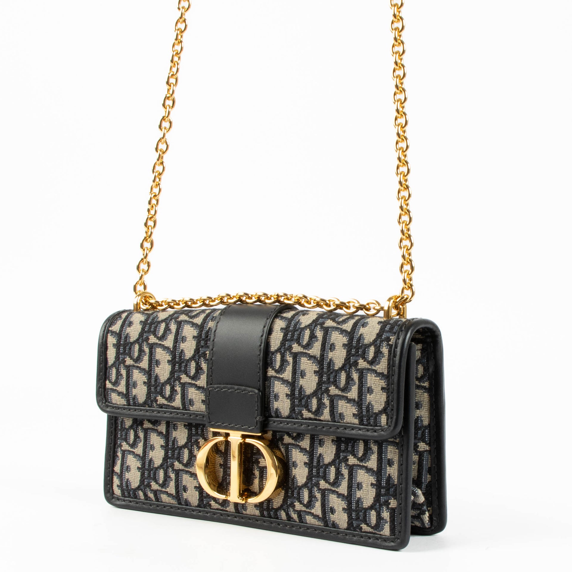 Shop the authentic Christian Dior Blue Oblique 30 Montaigne East West Bag second hand on Labellov.com