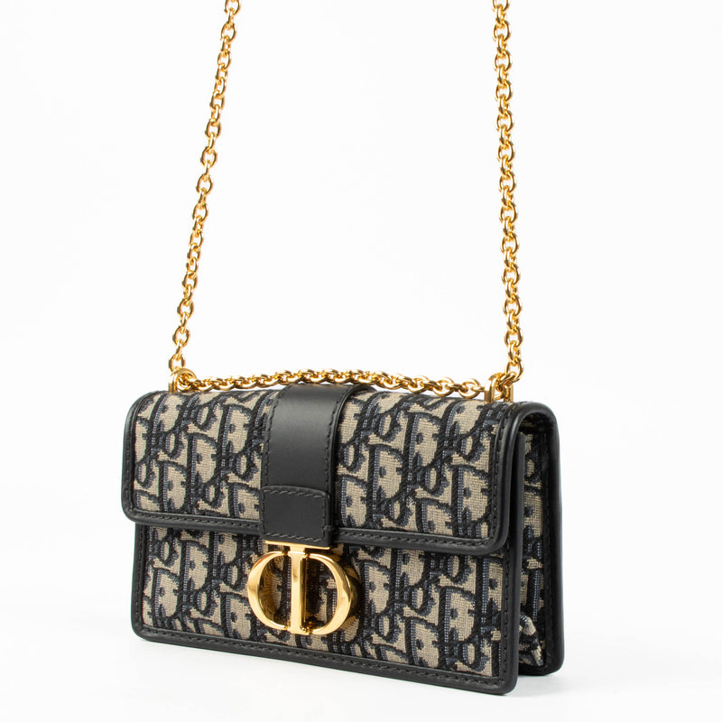 Shop the authentic Christian Dior Blue Oblique 30 Montaigne East West Bag second hand on Labellov.com