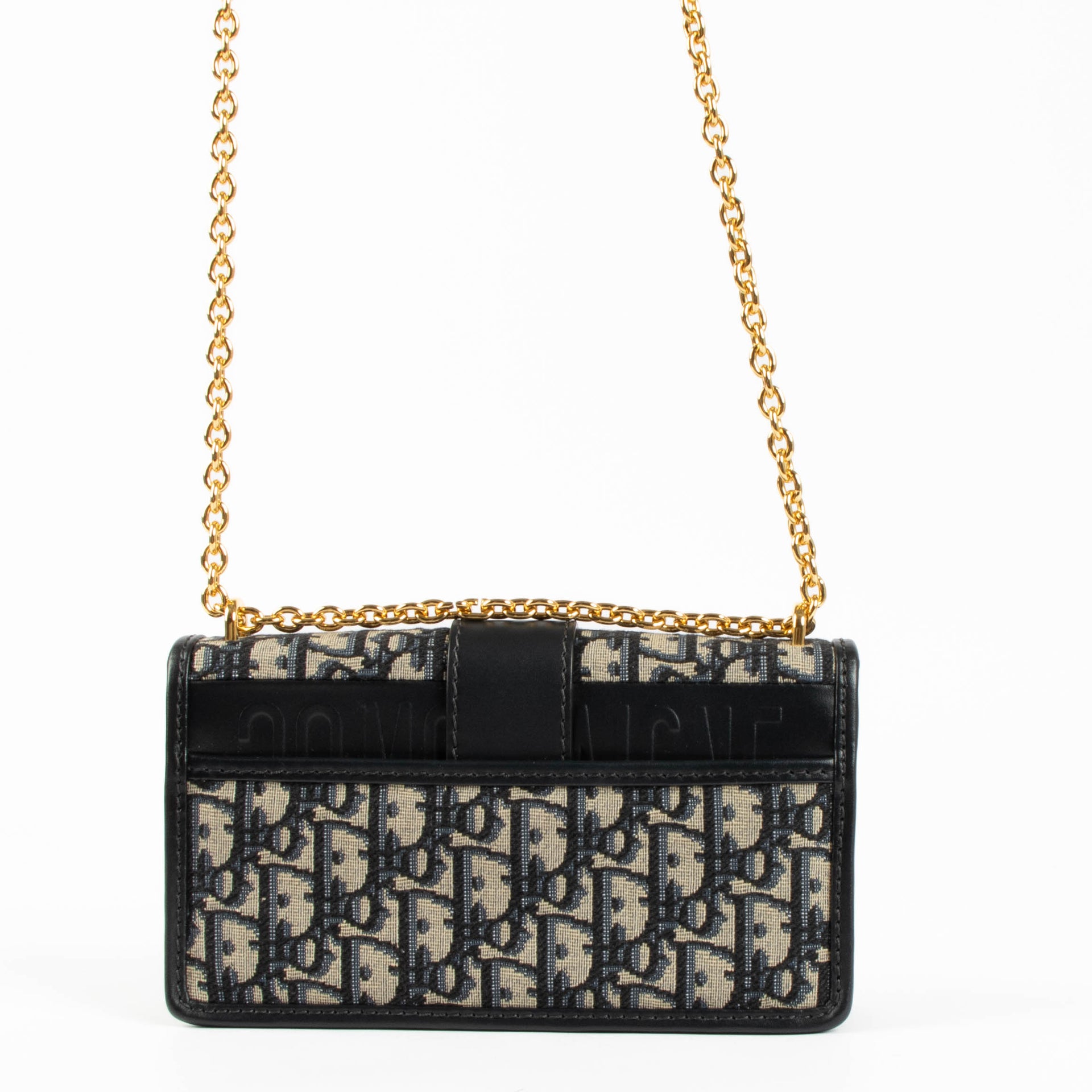 Shop the authentic Christian Dior Blue Oblique 30 Montaigne East West Bag second hand on Labellov.com