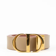 Shop the authentic Christian Dior Hazelnut/Rose 30 Montaigne 35mm Belt second hand on Labellov.com