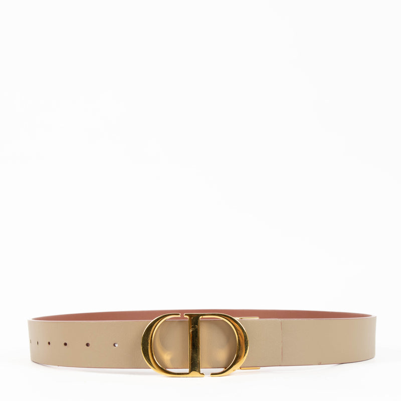 Shop the authentic Christian Dior Hazelnut/Rose 30 Montaigne 35mm Belt second hand on Labellov.com