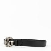 Shop the authentic Gucci Black GG Crystal 40mm Belt second hand on Labellov.com