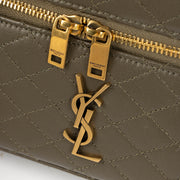Shop the authentic Saint Laurent Khaki Gaby Vanity Crossbody Bag secondc hand on Labellov.com