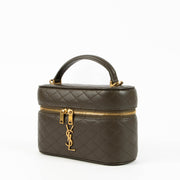 Shop the authentic Saint Laurent Khaki Gaby Vanity Crossbody Bag secondc hand on Labellov.com
