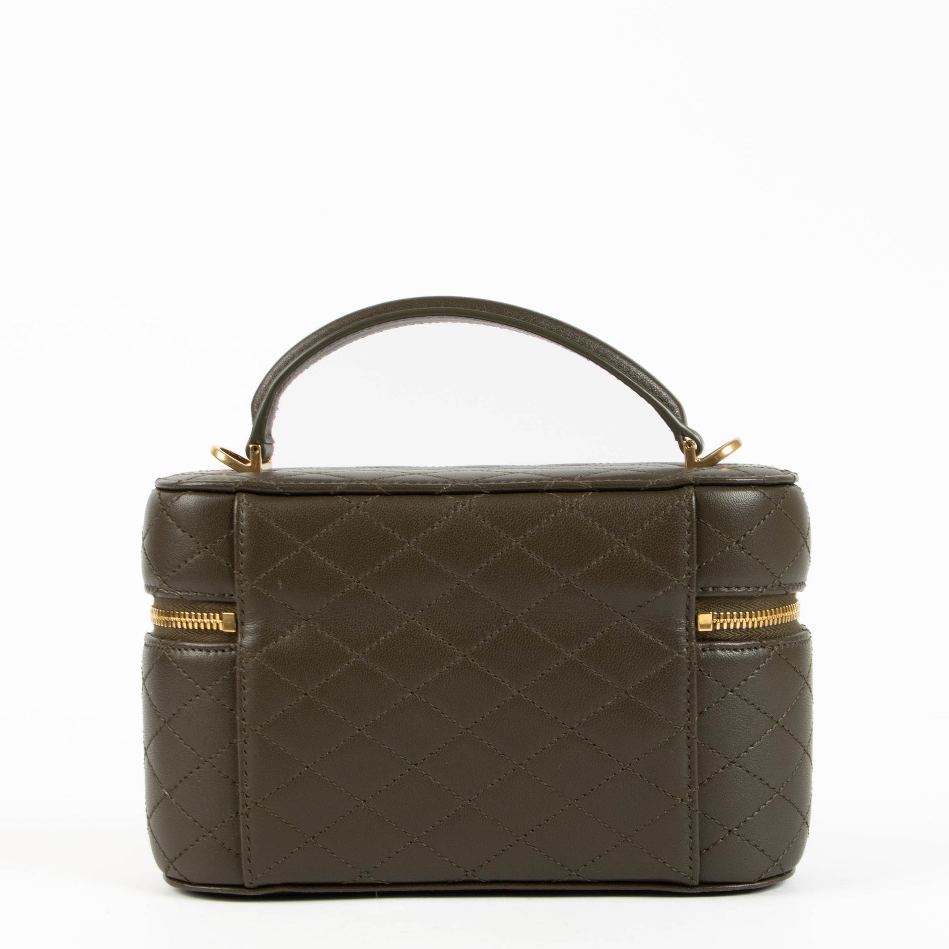 Shop the authentic Saint Laurent Khaki Gaby Vanity Crossbody Bag secondc hand on Labellov.com