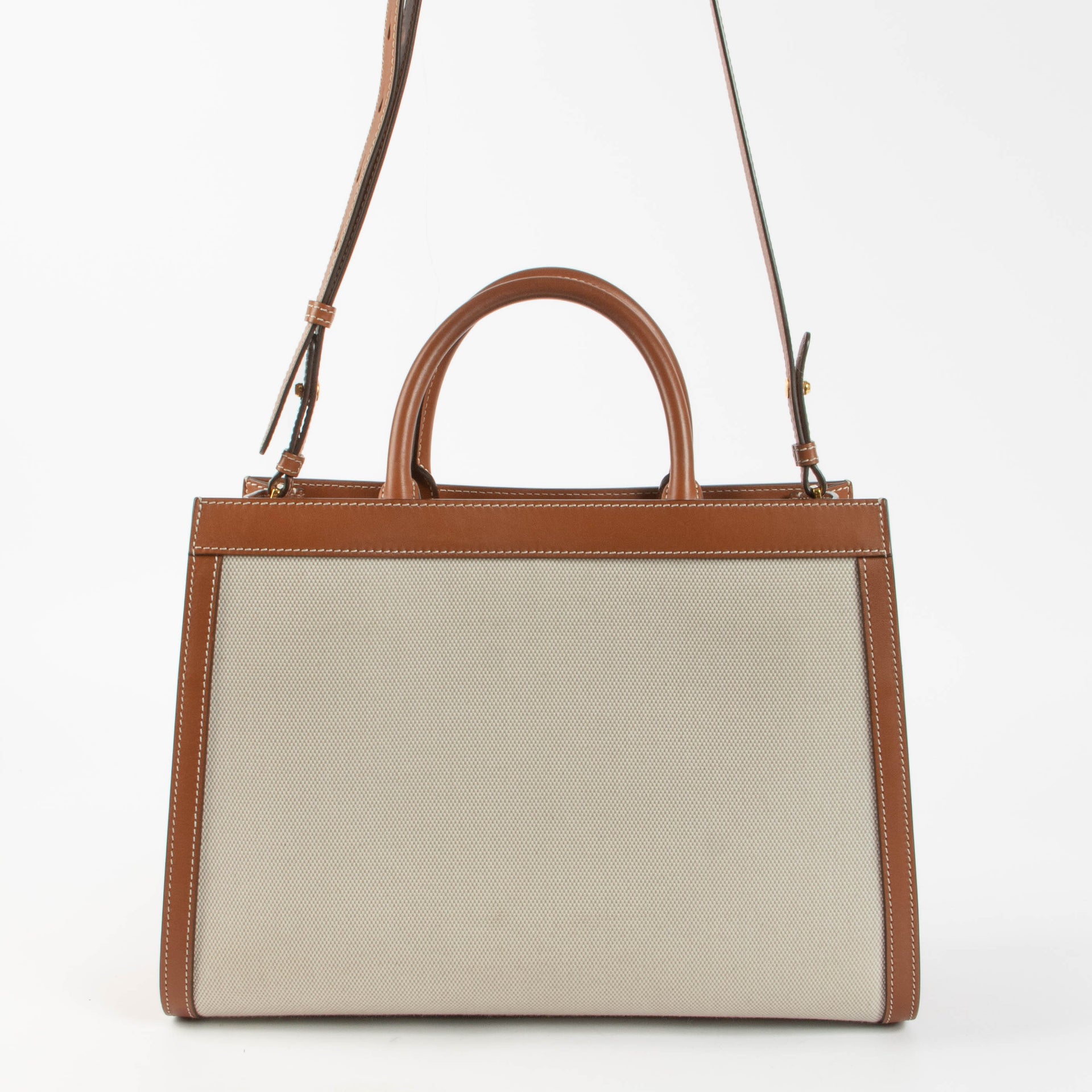 Shop the Delvaux Canvas Frame Tote PM second hand on Labellov.com