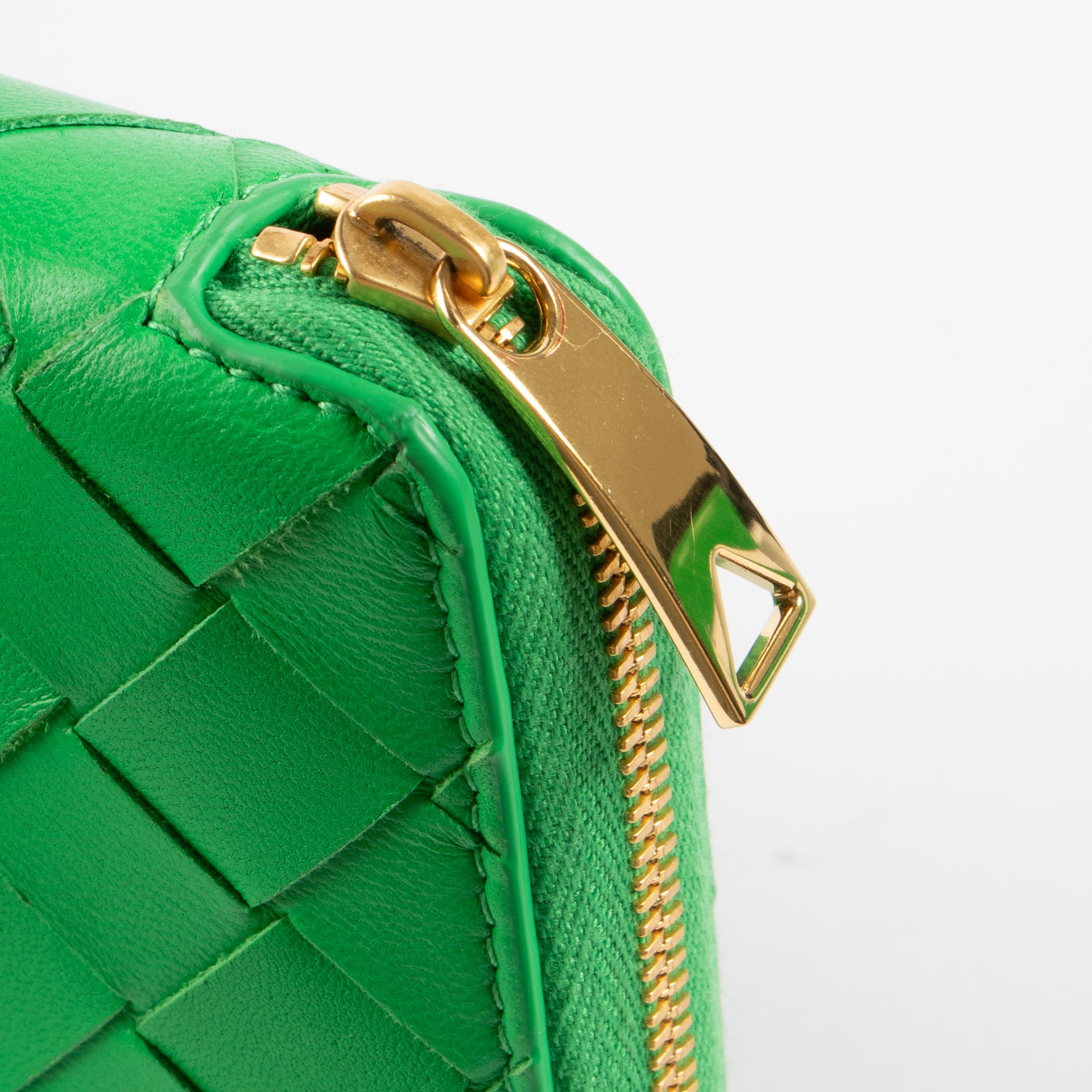 Bottega Veneta Parakeet Intrecciato Zip Around Wallet
