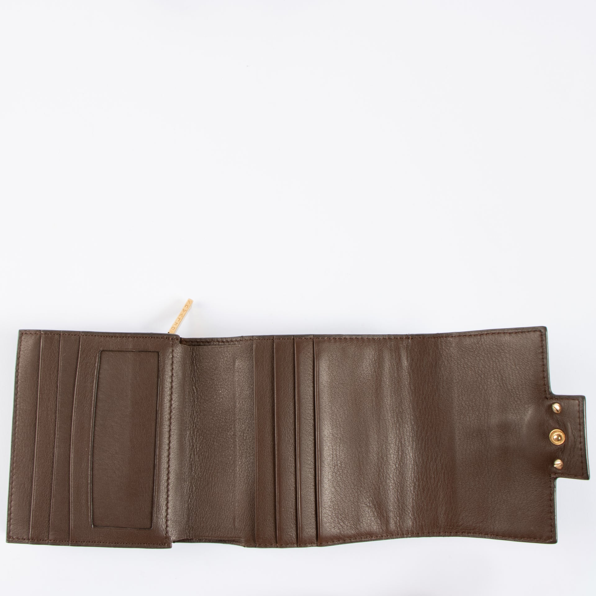 Delvaux Dark Brown Colette Wallet