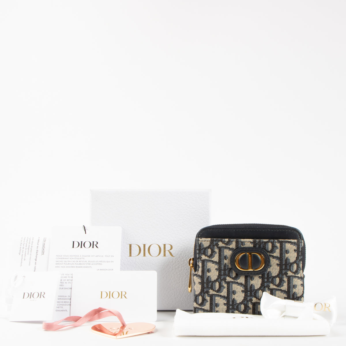 Christian Dior Lavender Oblique 30 Montaigne Wallet