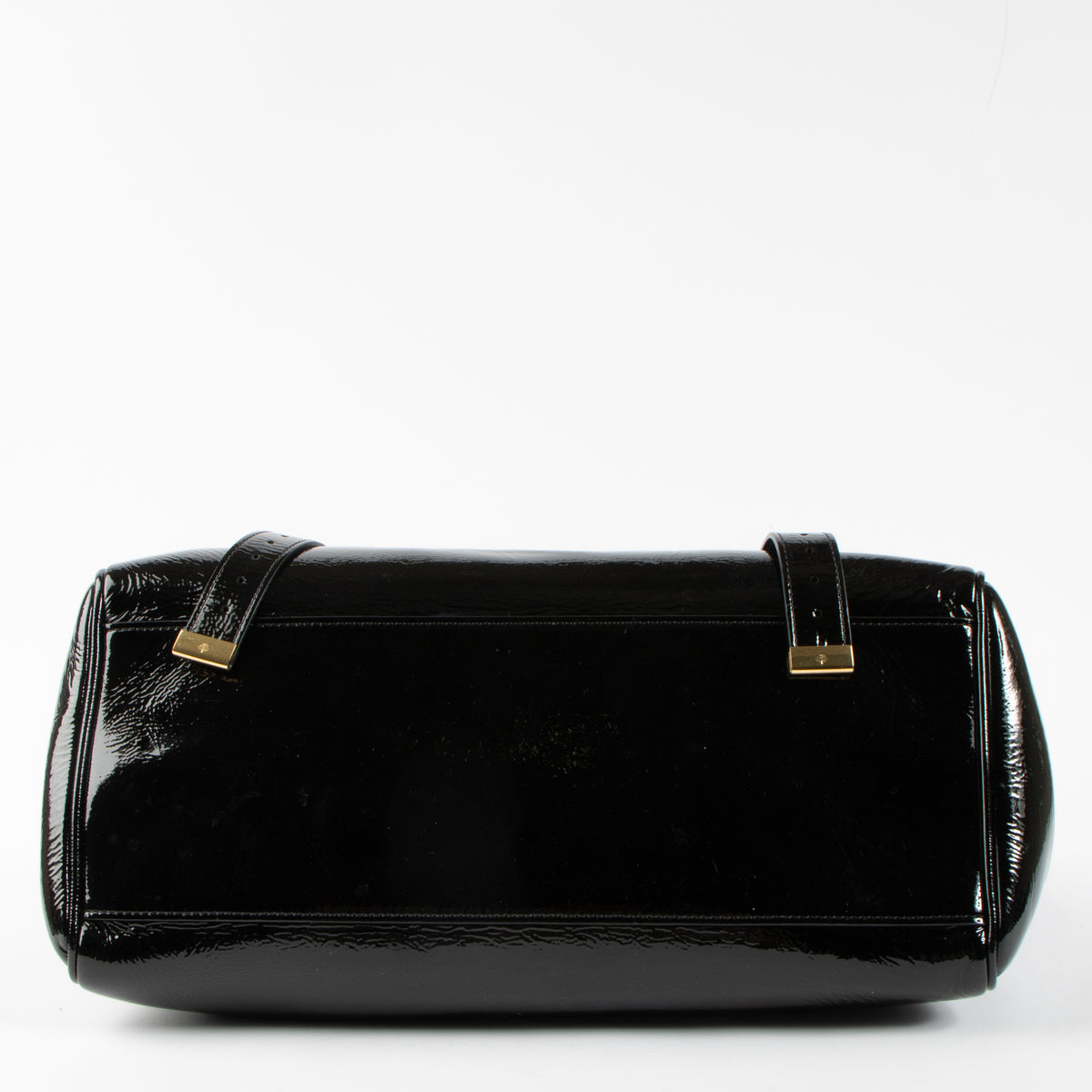 Shop authentic Mulberry x Alexa Chung Black Patent Leather Alexa Oversized Bag on Labellov.com.