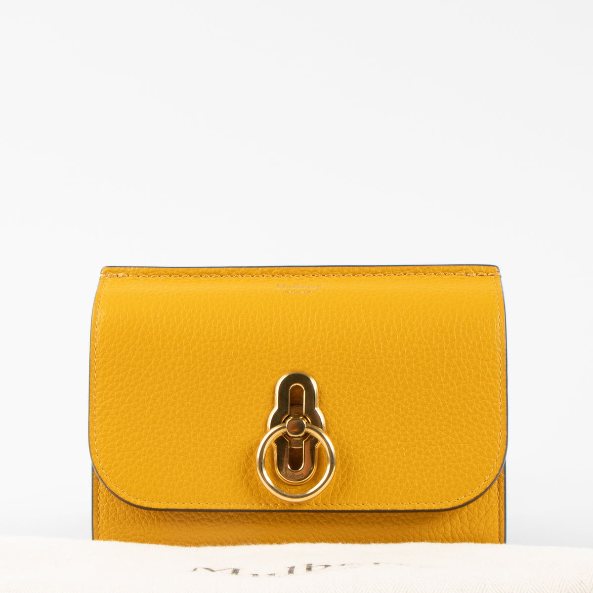 Mulberry Yellow Amberley Medium Wallet