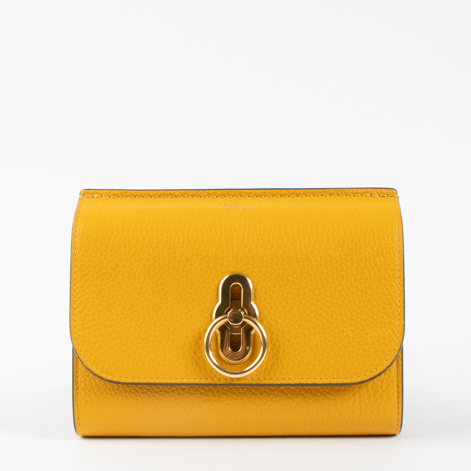 Mulberry Yellow Amberley Medium Wallet