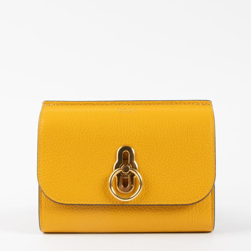 Mulberry Yellow Amberley Medium Wallet