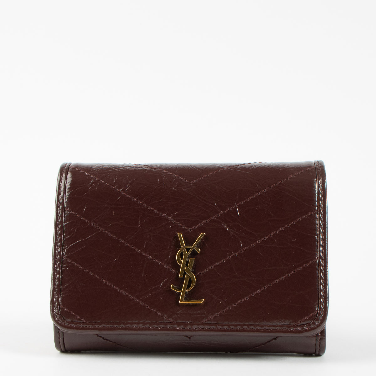 Saint Laurent Bordeaux Niki Wallet