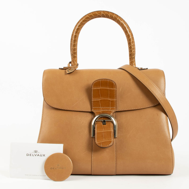 Delvaux Vegetal Alligator/Dream Brillant MM Bag