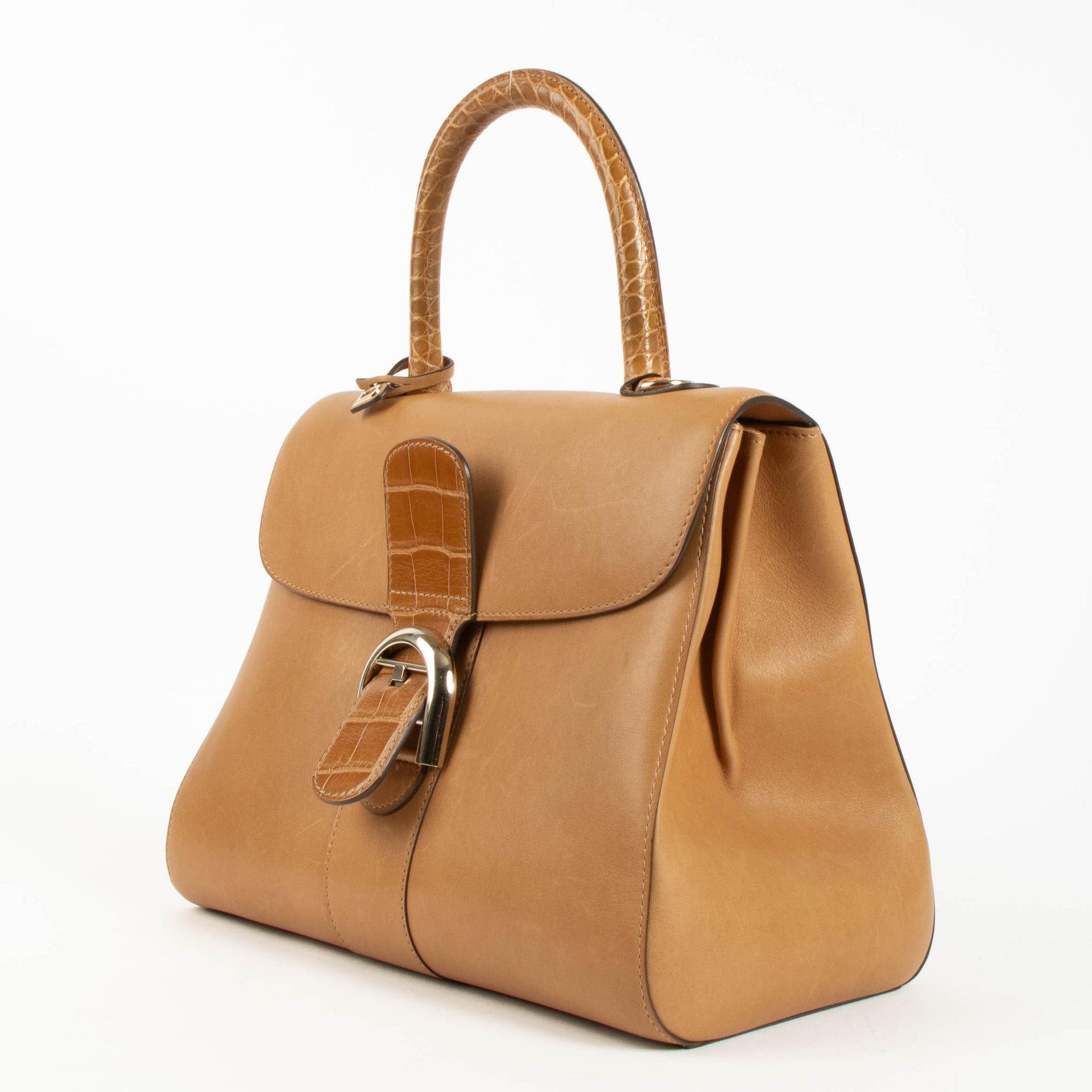 Delvaux Vegetal Alligator/Dream Brillant MM Bag