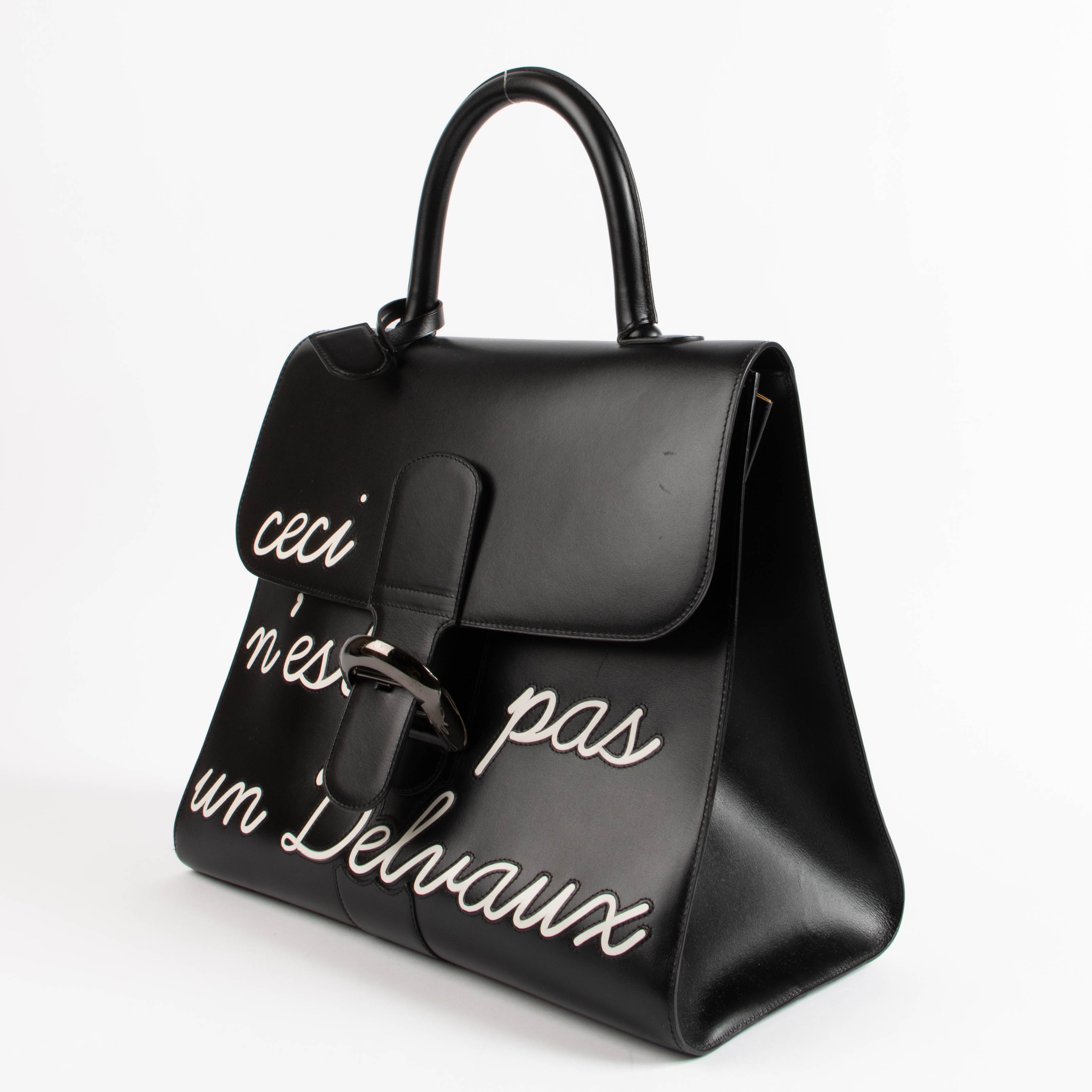 DELVAUX ブラック ケース Delvaux Black Box Calf Brillant L'Humour Black Edition – Labellov