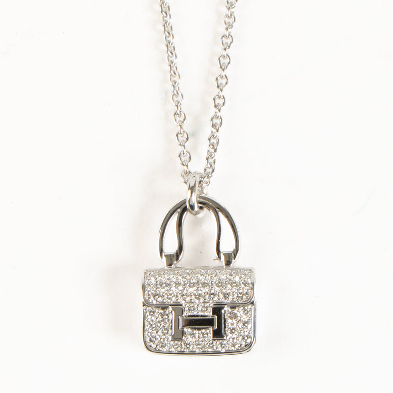 Hermès Diamonds Amulettes Constance Pendant Necklace