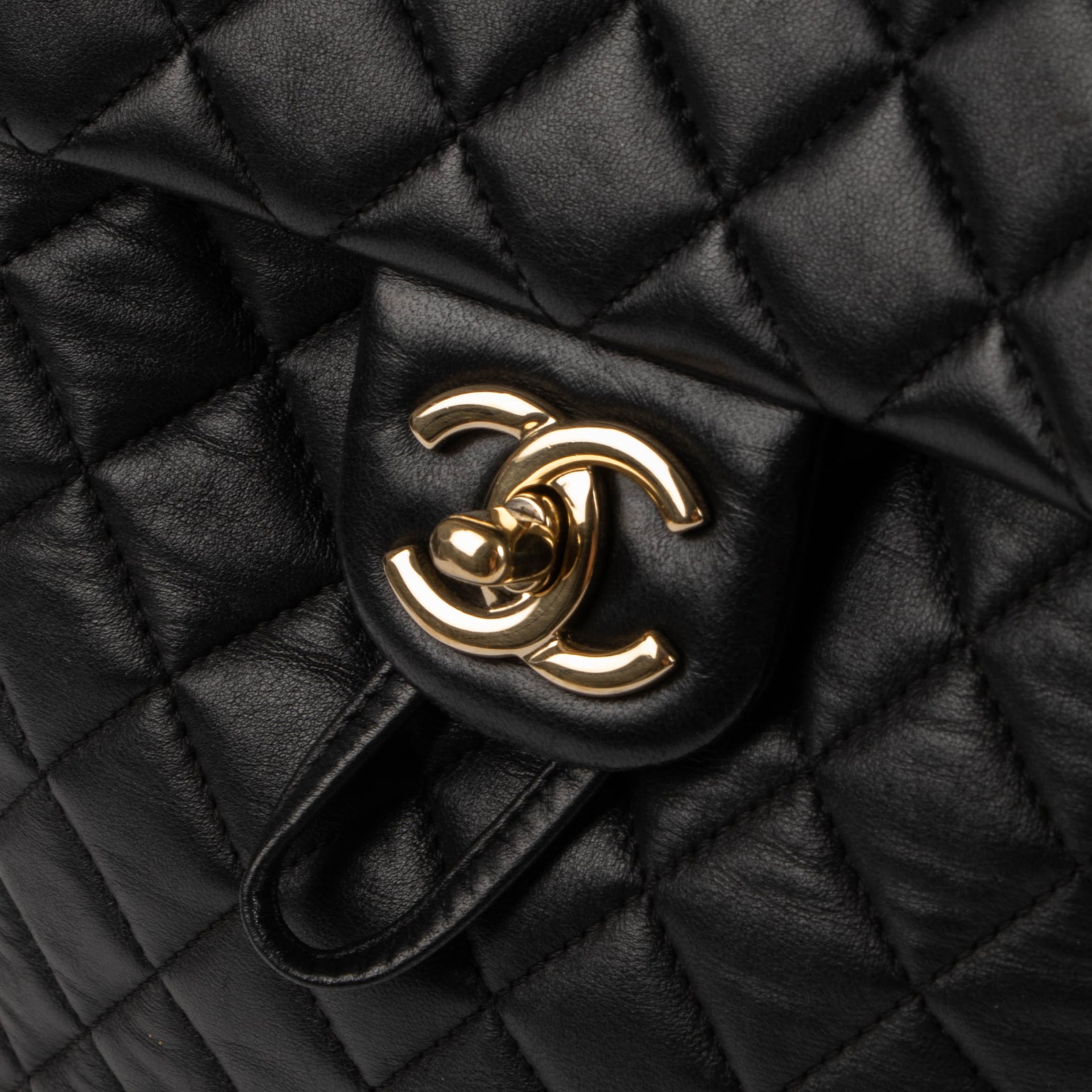 Chanel Black Lambskin Urban Spirit Backpack