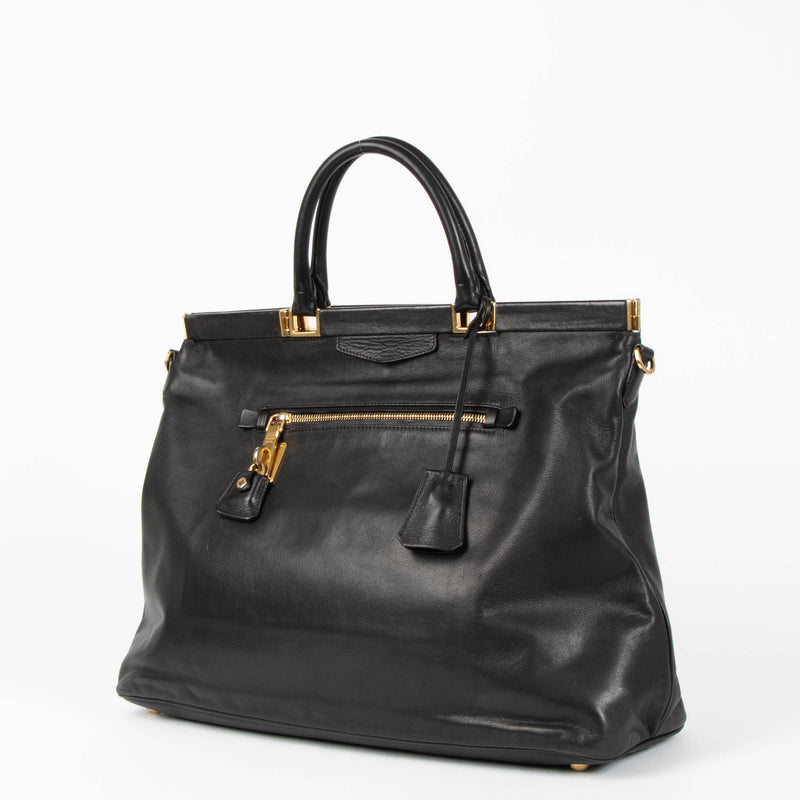 Shop this authentic Prada Black Vintage Tote pre-loved on Labellov.com