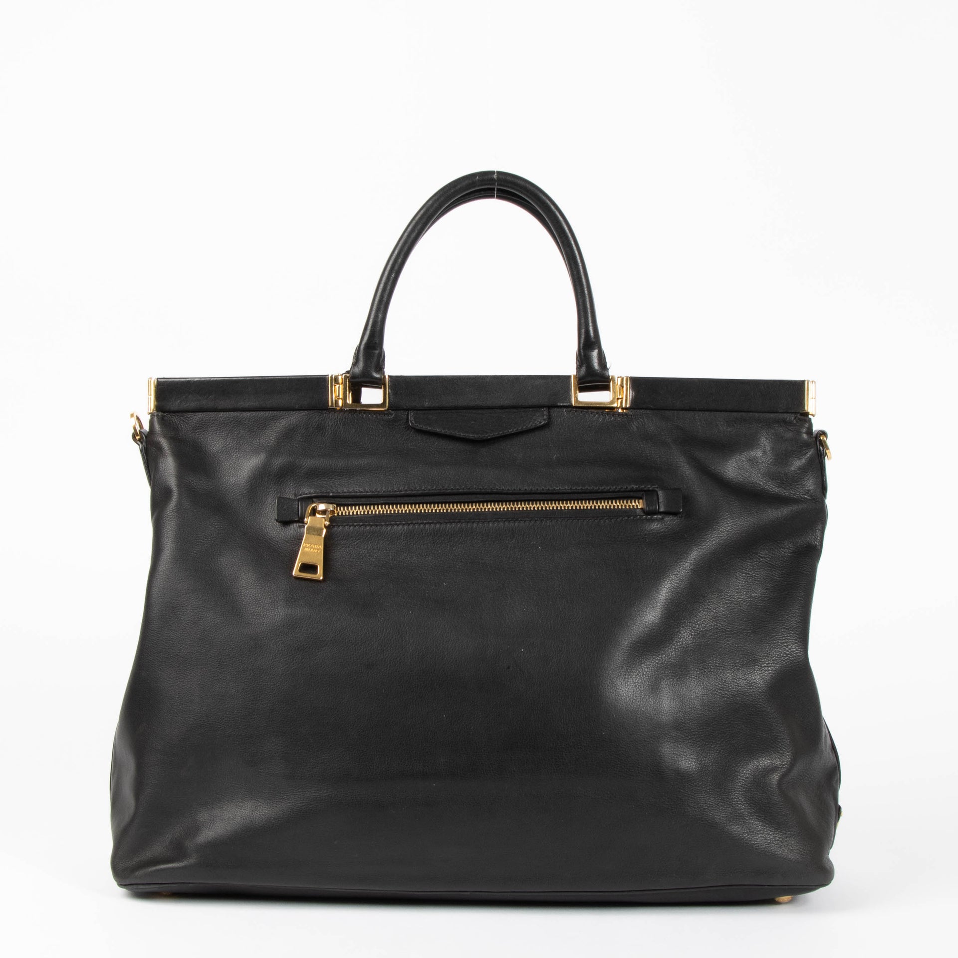 Shop this authentic Prada Black Vintage Tote pre-loved on Labellov.com