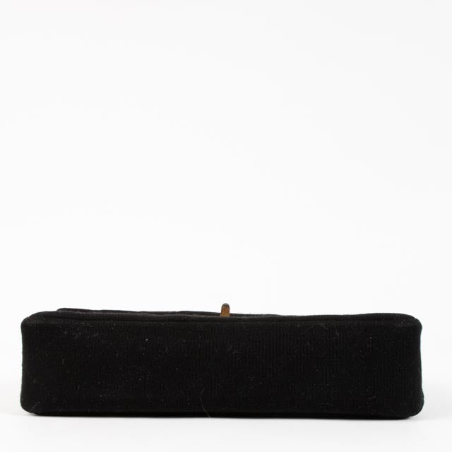 Chanel 1960s Black Jersey Medium 2.55 Bag