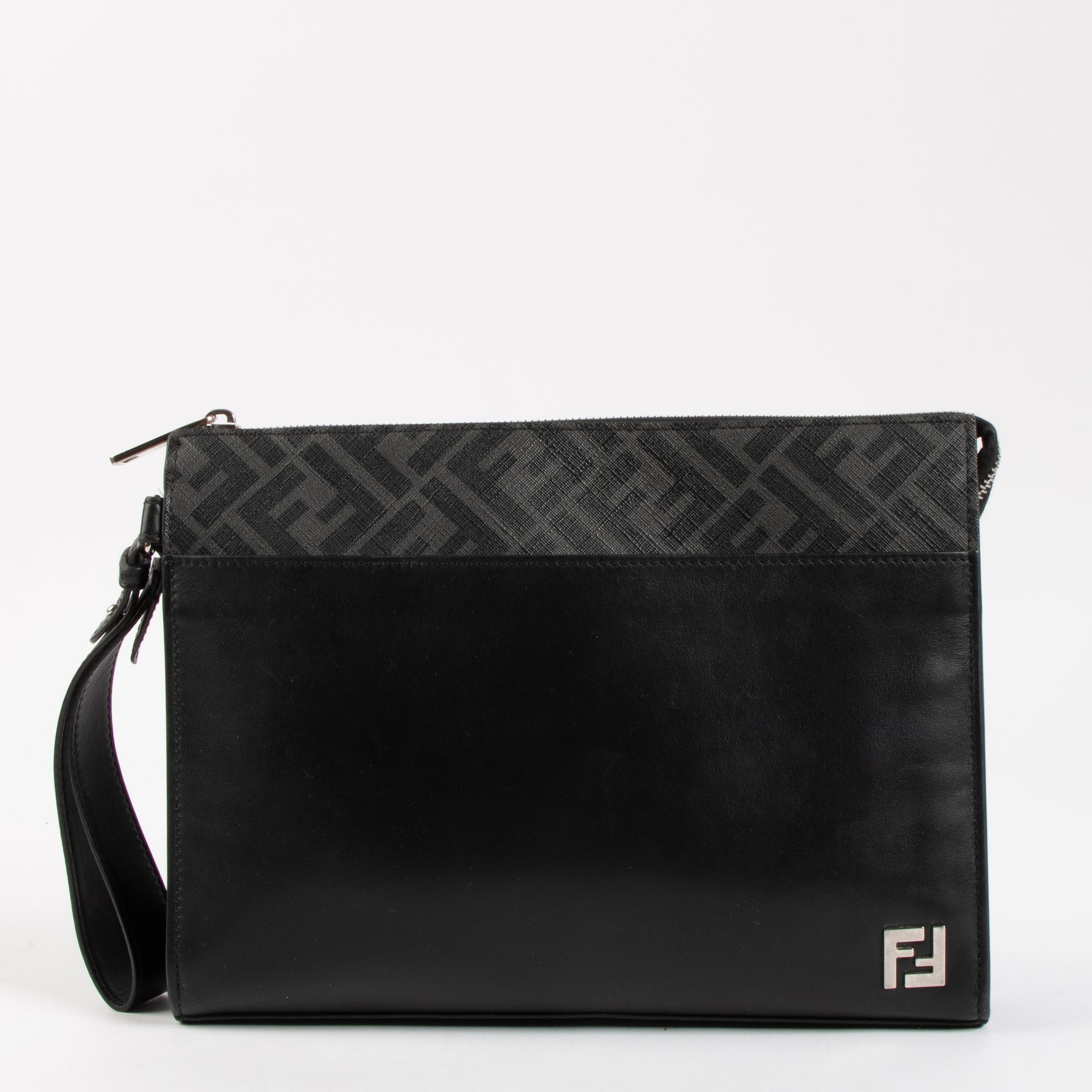Shop the authentic Fendi Black FF Squared Clutch on Labellov.com !
