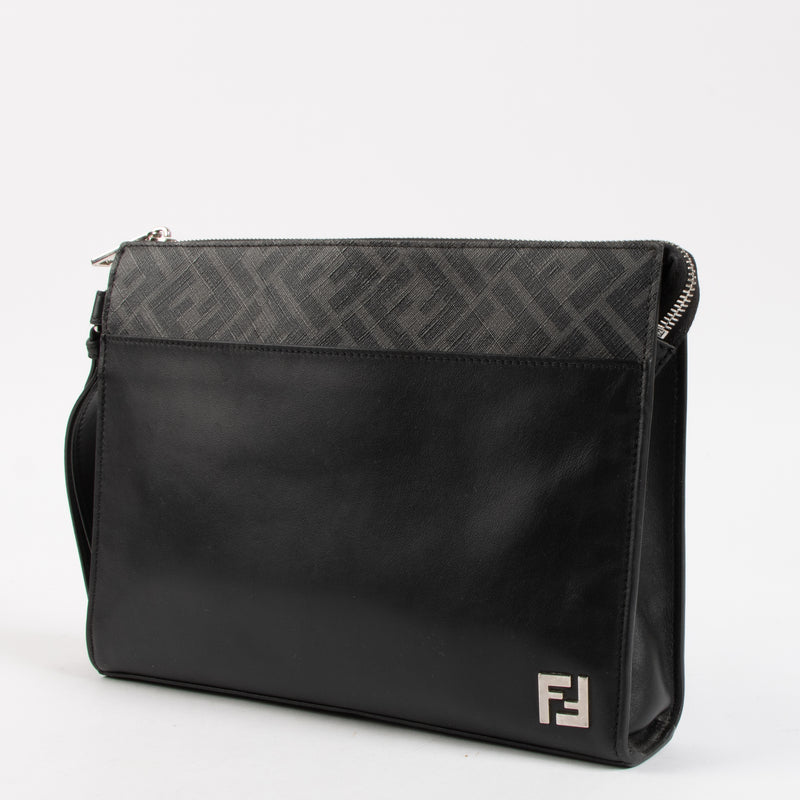 Shop the authentic Fendi Black FF Squared Clutch on Labellov.com !