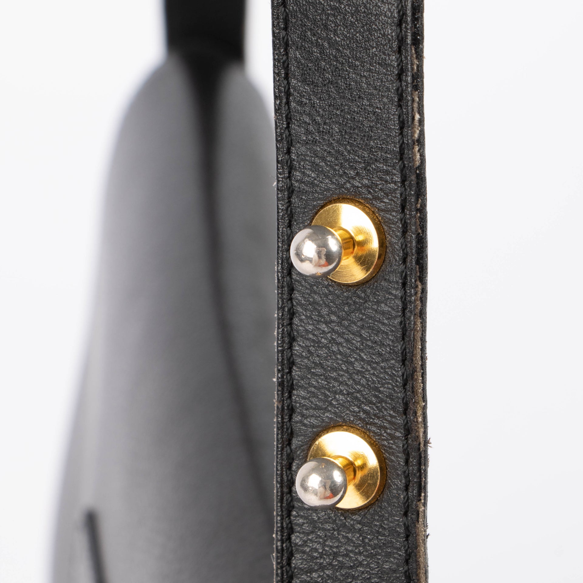 Delvaux Vintage Black Leather Poirier Bag