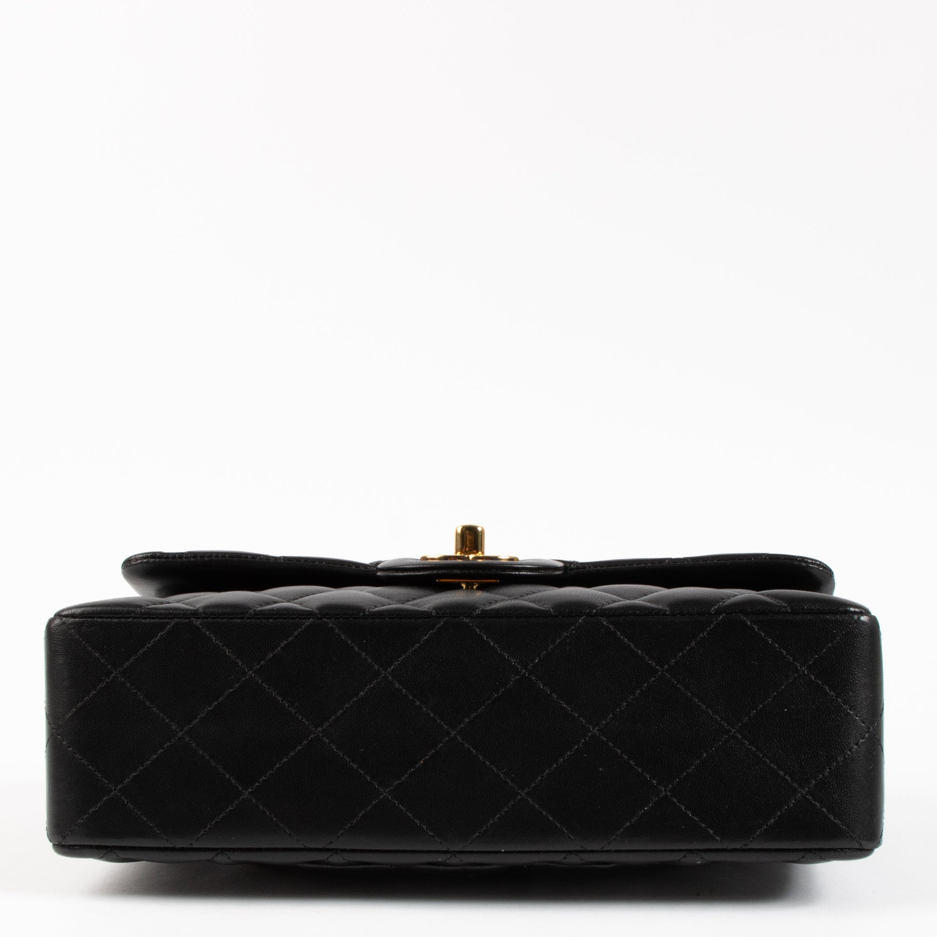 Chanel Black Lambskin Small Classic Handbag
