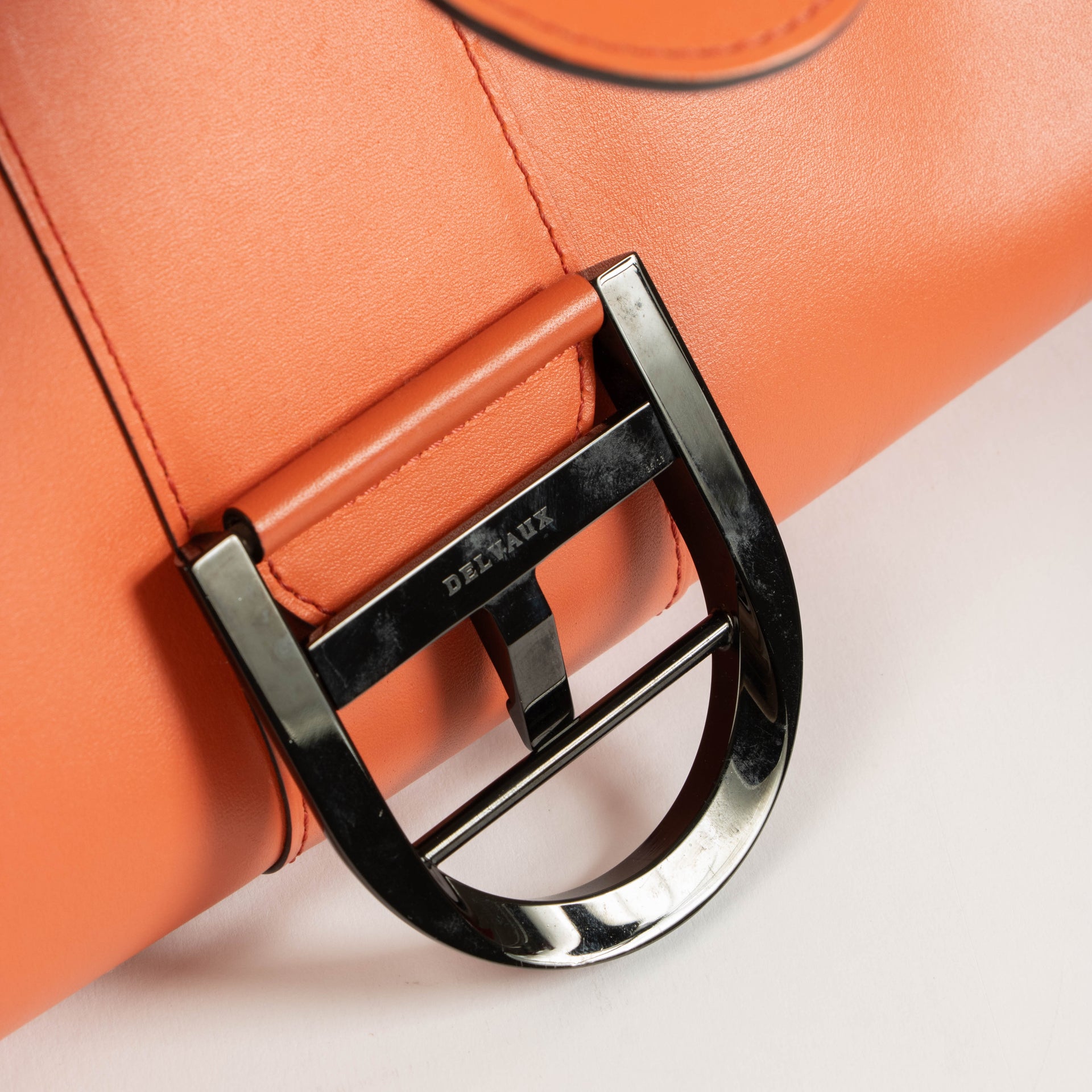Delvaux Sunset Box Calf Pochette Brillant Clutch