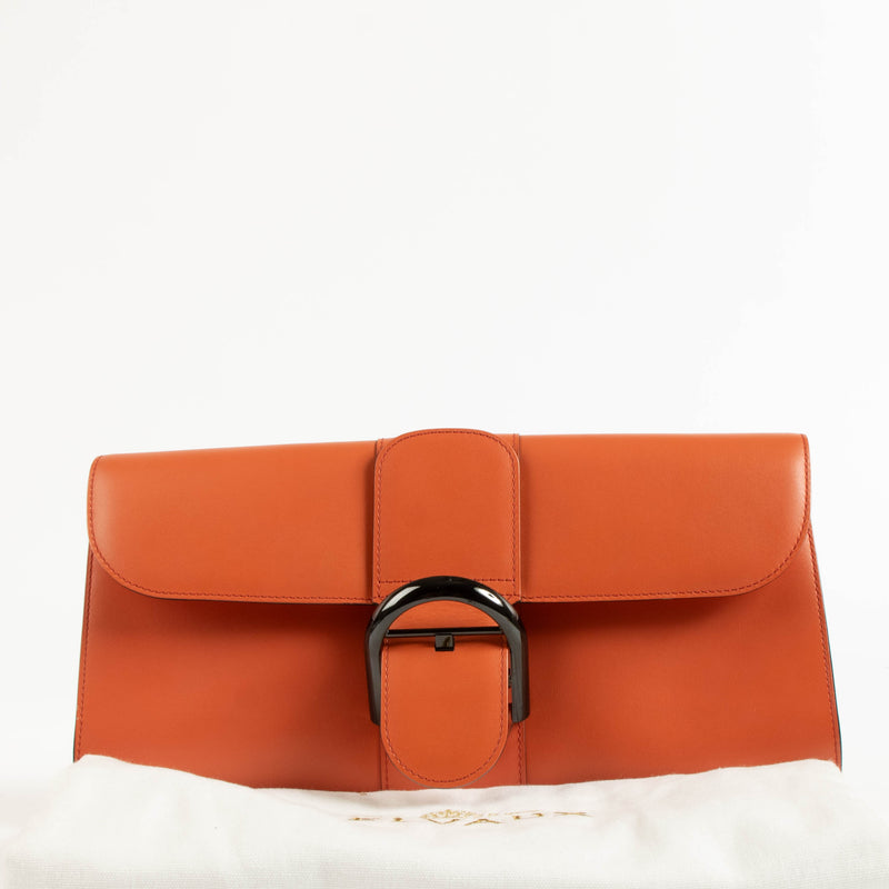 Delvaux Sunset Box Calf Pochette Brillant Clutch
